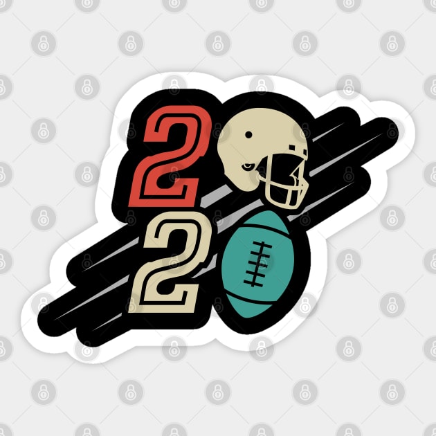 Football in year 2020 Sticker by Toogoo